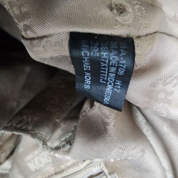 Michael Kors Tan & Brown Signature MK Tote Bag - Picture 6 of 15